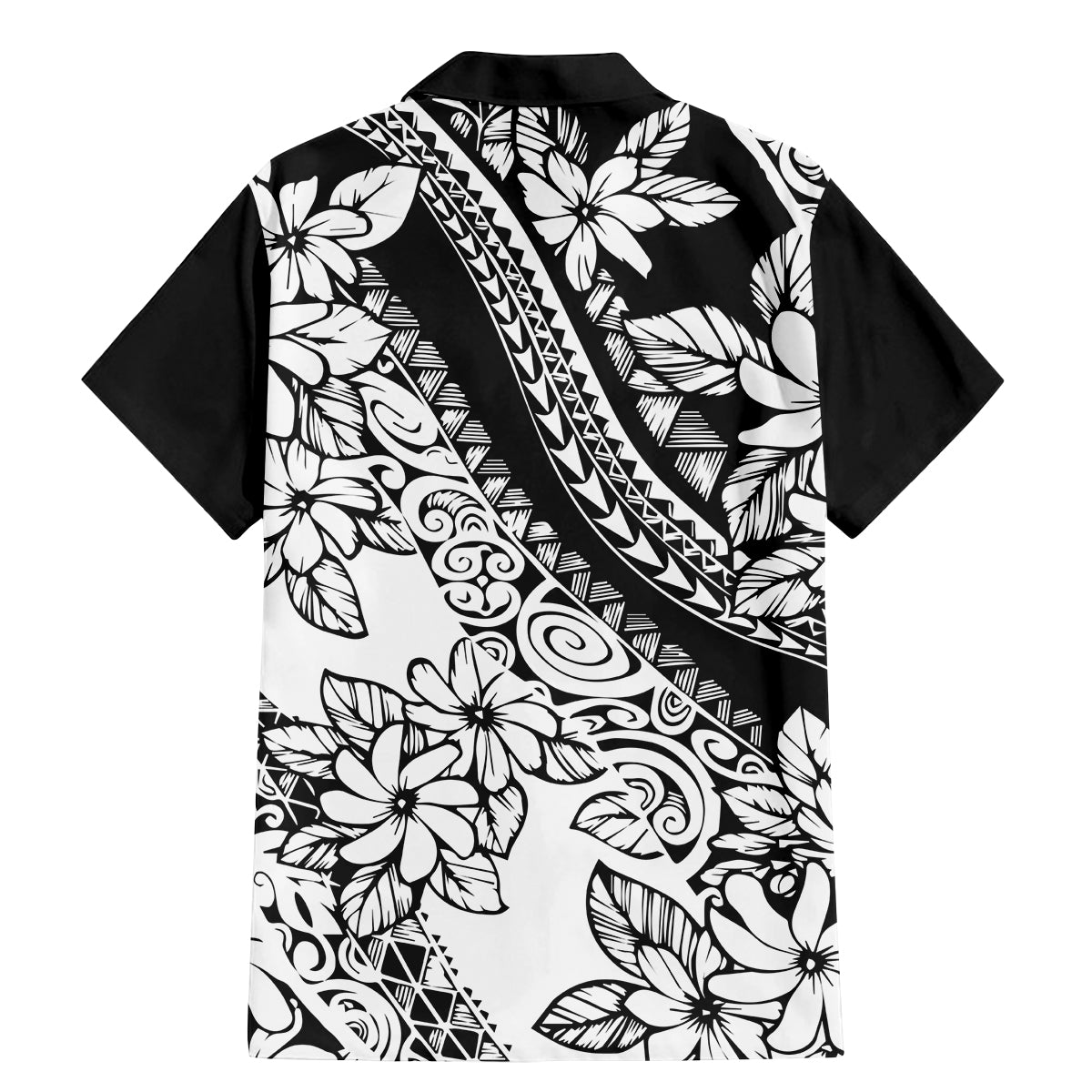 Polynesia Family Matching Mermaid Dress and Hawaiian Shirt Polynesian Tropical Flowers Black Pastel Vibes LT14 - Polynesian Pride
