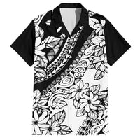 Polynesia Hawaiian Shirt Polynesian Tropical Flowers Black Pastel Vibes LT14 Black - Polynesian Pride