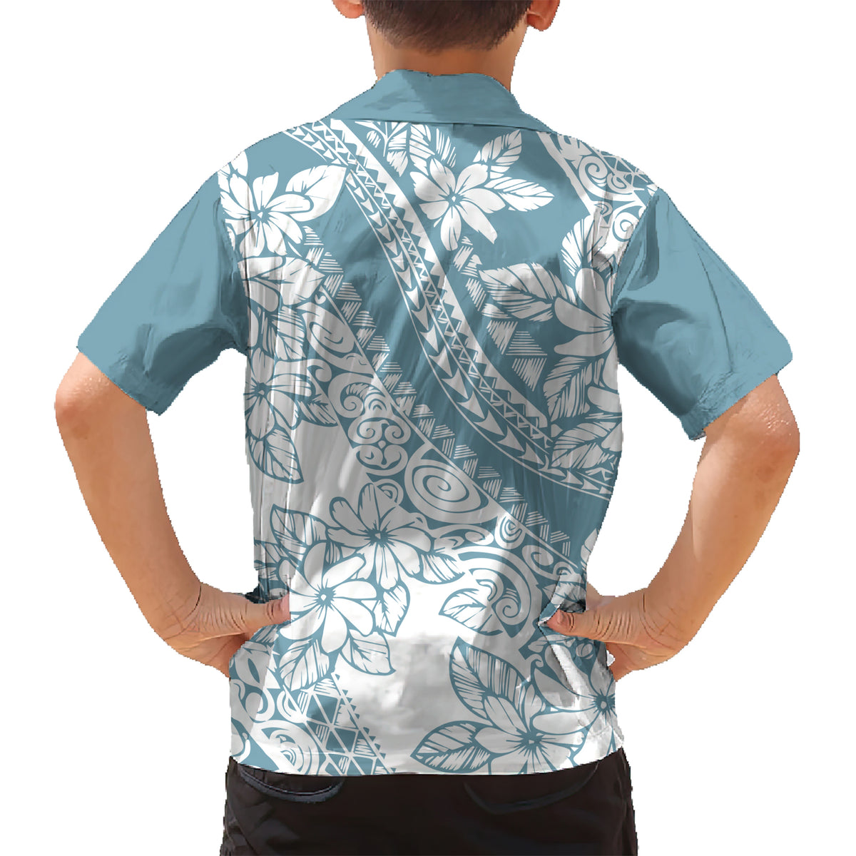 polynesia-kid-hawaiian-shirt-polynesian-tropical-flowers-blue-pastel-vibes