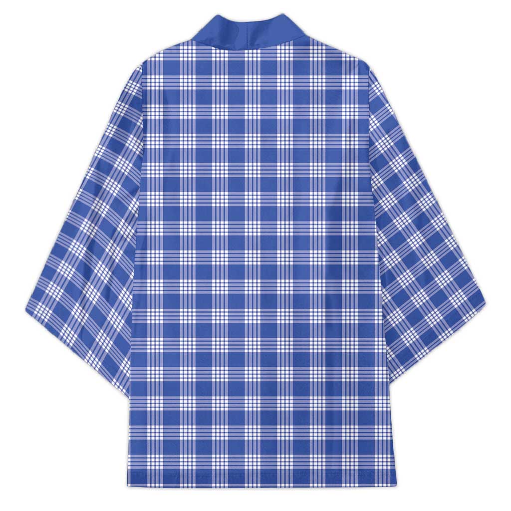 Royal Blue Japanese Palaka Pride Kimono - Polynesian Pride