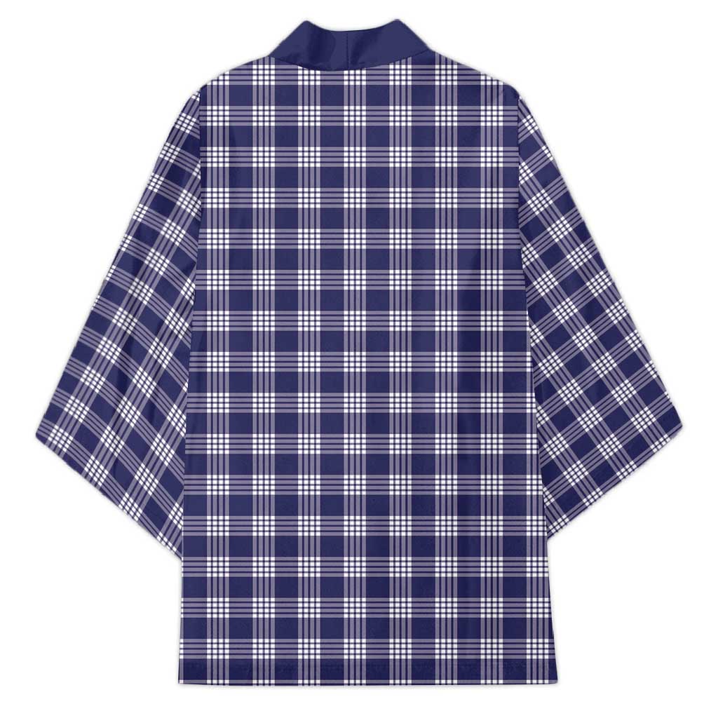Navy Blue Japanese Palaka Pride Kimono - Polynesian Pride