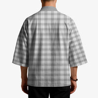 Gray Japanese Palaka Pride Kimono - Polynesian Pride