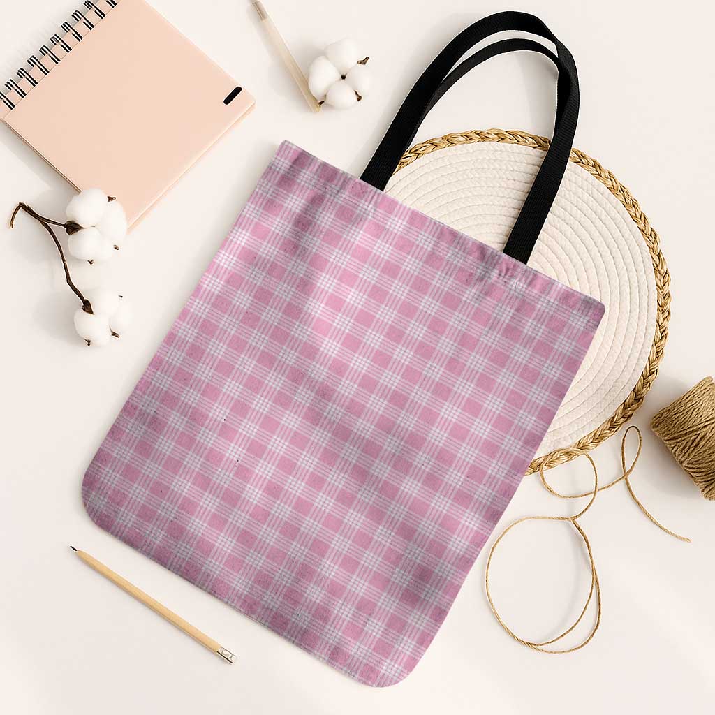 Light Pink Japanese Palaka Pride Tote Bag - Polynesian Pride