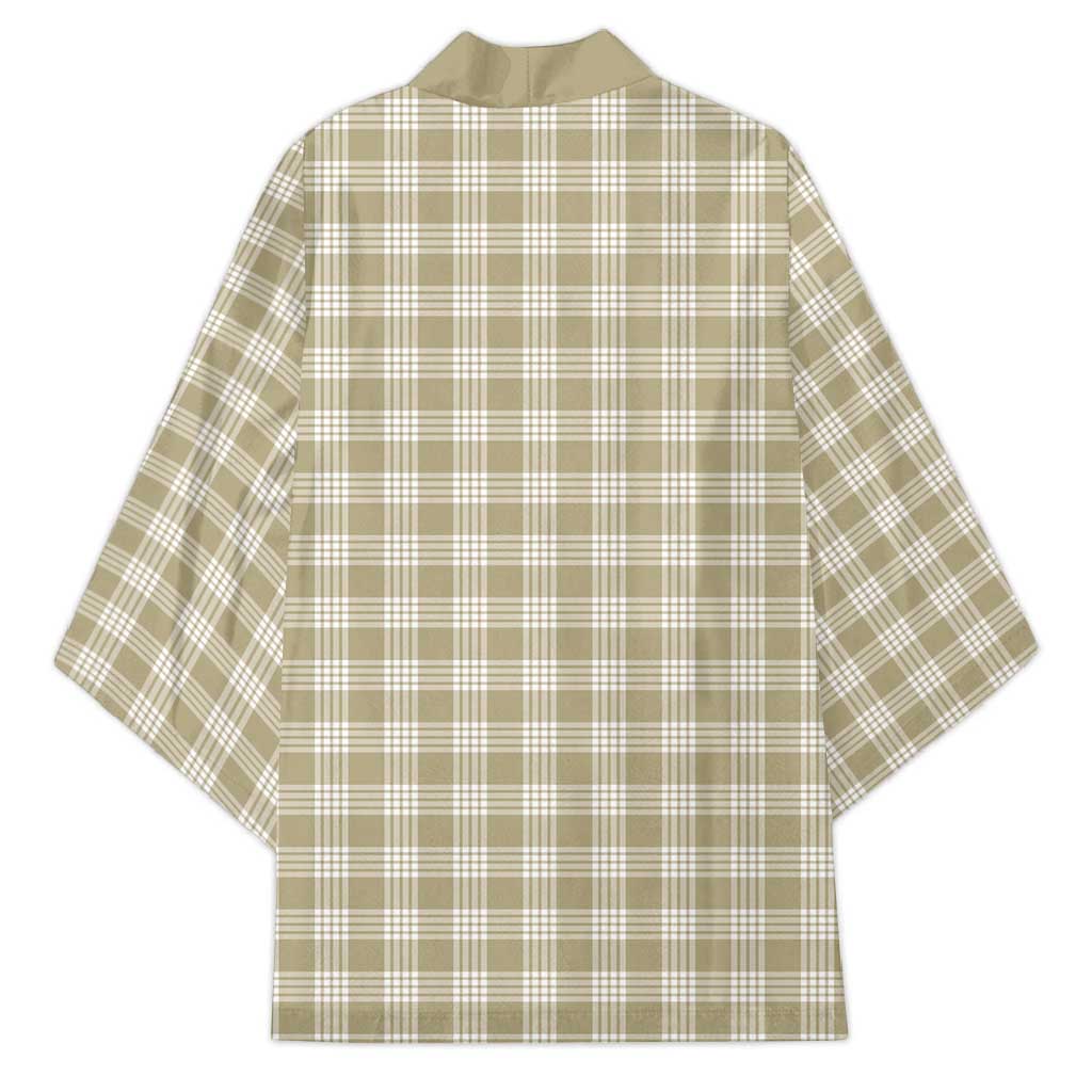 Khaki Japanese Palaka Pride Kimono - Polynesian Pride