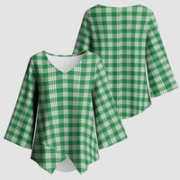 Purple Japanese Palaka Pride Kimono Sleeve Blouse - Polynesian Pride