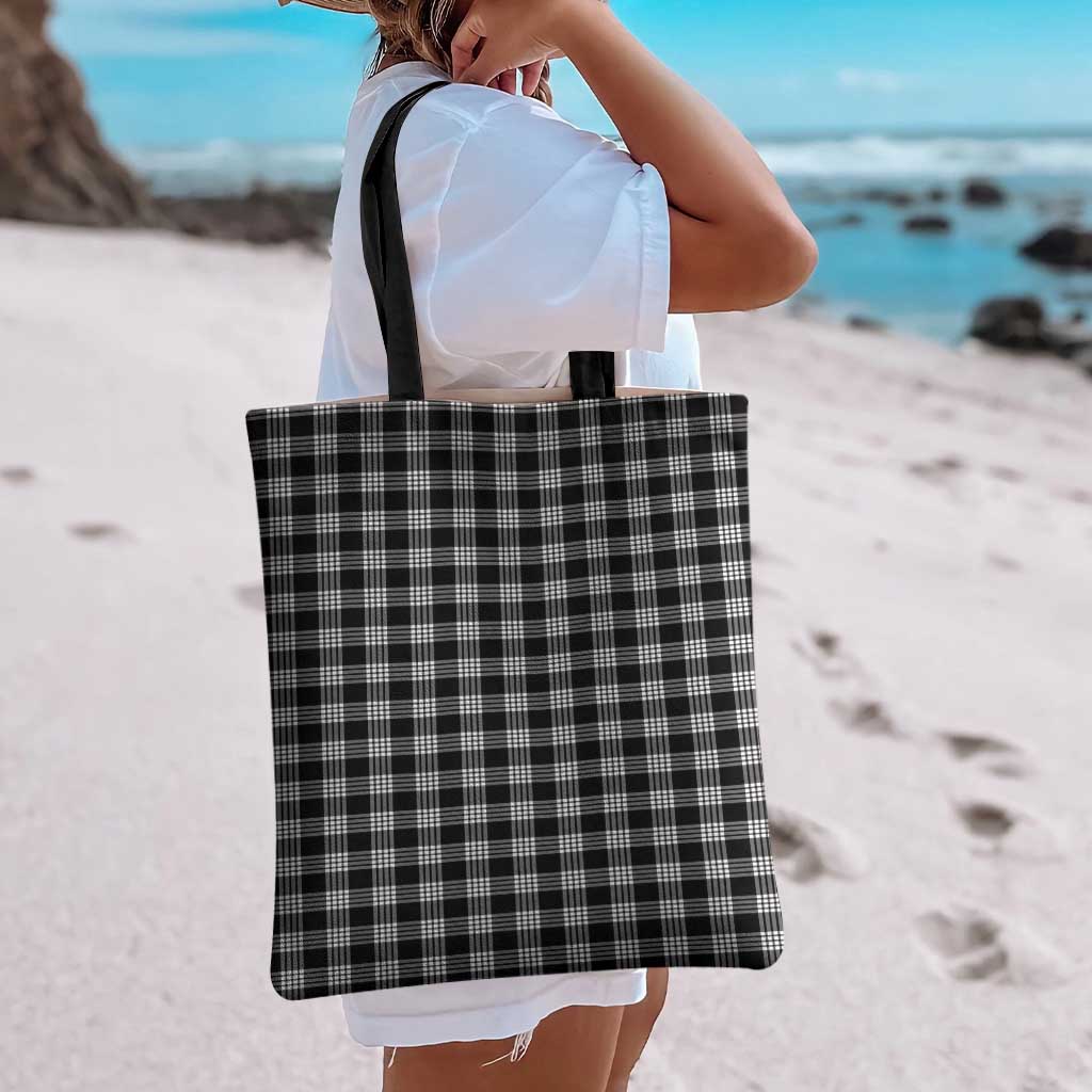 Black Japanese Palaka Pride Tote Bag - Polynesian Pride