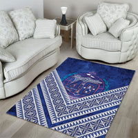 Toa Samoa Rugby Area Rug 40th Anniversary Samoan Siapo Pattern LT14 - Polynesian Pride