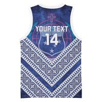 Toa Samoa Rugby Custom Basketball Jersey 40th Anniversary Samoan Siapo Pattern LT14 - Polynesian Pride