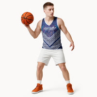 Toa Samoa Rugby Custom Basketball Jersey 40th Anniversary Samoan Siapo Pattern LT14 - Polynesian Pride