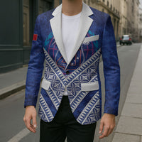 Toa Samoa Rugby Custom Blazer 40th Anniversary Samoan Siapo Pattern LT14 - Polynesian Pride