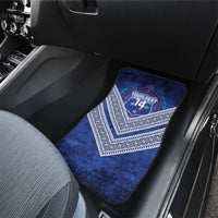 Toa Samoa Rugby Custom Car Mats 40th Anniversary Samoan Siapo Pattern LT14 - Polynesian Pride