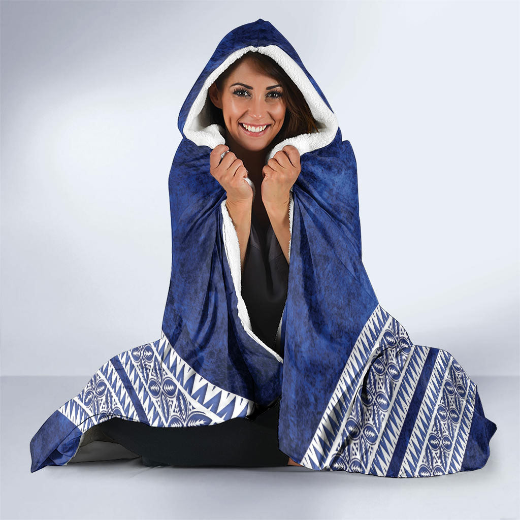 Toa Samoa Rugby Hooded Blanket 40th Anniversary Samoan Siapo Pattern LT14 - Polynesian Pride