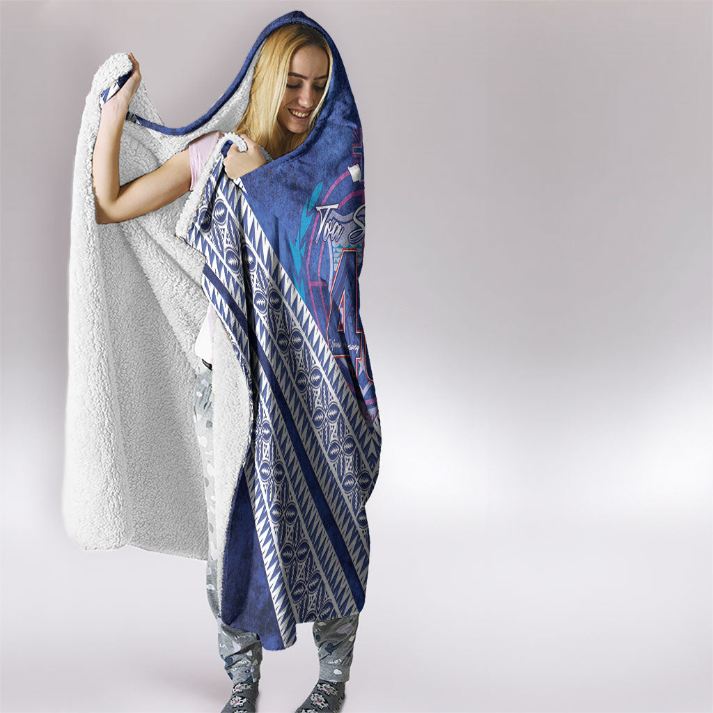 Toa Samoa Rugby Hooded Blanket 40th Anniversary Samoan Siapo Pattern LT14 - Polynesian Pride