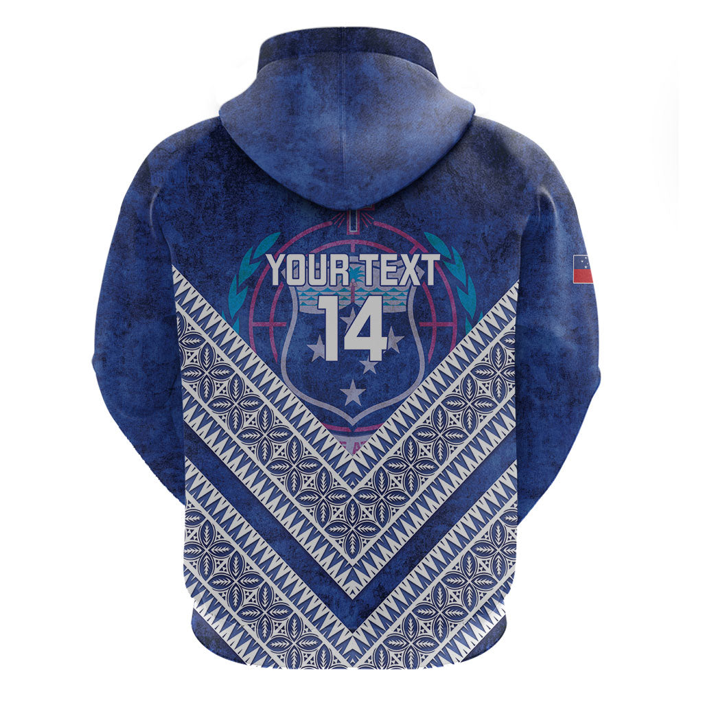 Toa Samoa Rugby Custom Hoodie 40th Anniversary Samoan Siapo Pattern LT14 - Polynesian Pride