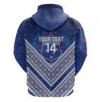 Toa Samoa Rugby Custom Hoodie 40th Anniversary Samoan Siapo Pattern LT14 - Polynesian Pride
