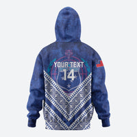 Toa Samoa Rugby Custom Hoodie 40th Anniversary Samoan Siapo Pattern LT14 - Polynesian Pride
