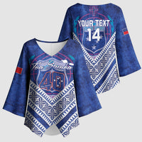 Toa Samoa Rugby Custom Kimono Sleeve Blouse 40th Anniversary Samoan Siapo Pattern LT14 - Polynesian Pride