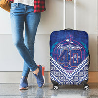 Toa Samoa Rugby Luggage Cover 40th Anniversary Samoan Siapo Pattern LT14 - Polynesian Pride