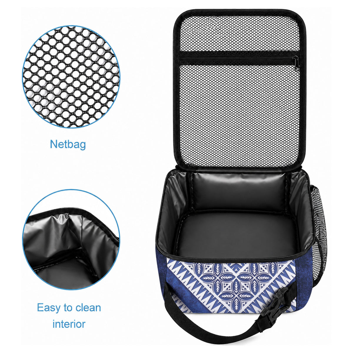 Toa Samoa Rugby Lunch Bag 40th Anniversary Samoan Siapo Pattern LT14 - Polynesian Pride