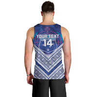 Toa Samoa Rugby Custom Men Tank Top 40th Anniversary Samoan Siapo Pattern LT14 - Polynesian Pride