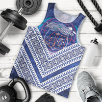 Toa Samoa Rugby Custom Men Tank Top 40th Anniversary Samoan Siapo Pattern LT14 - Polynesian Pride