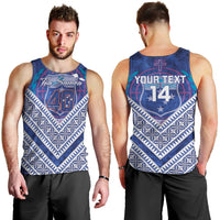 Toa Samoa Rugby Custom Men Tank Top 40th Anniversary Samoan Siapo Pattern LT14 - Polynesian Pride