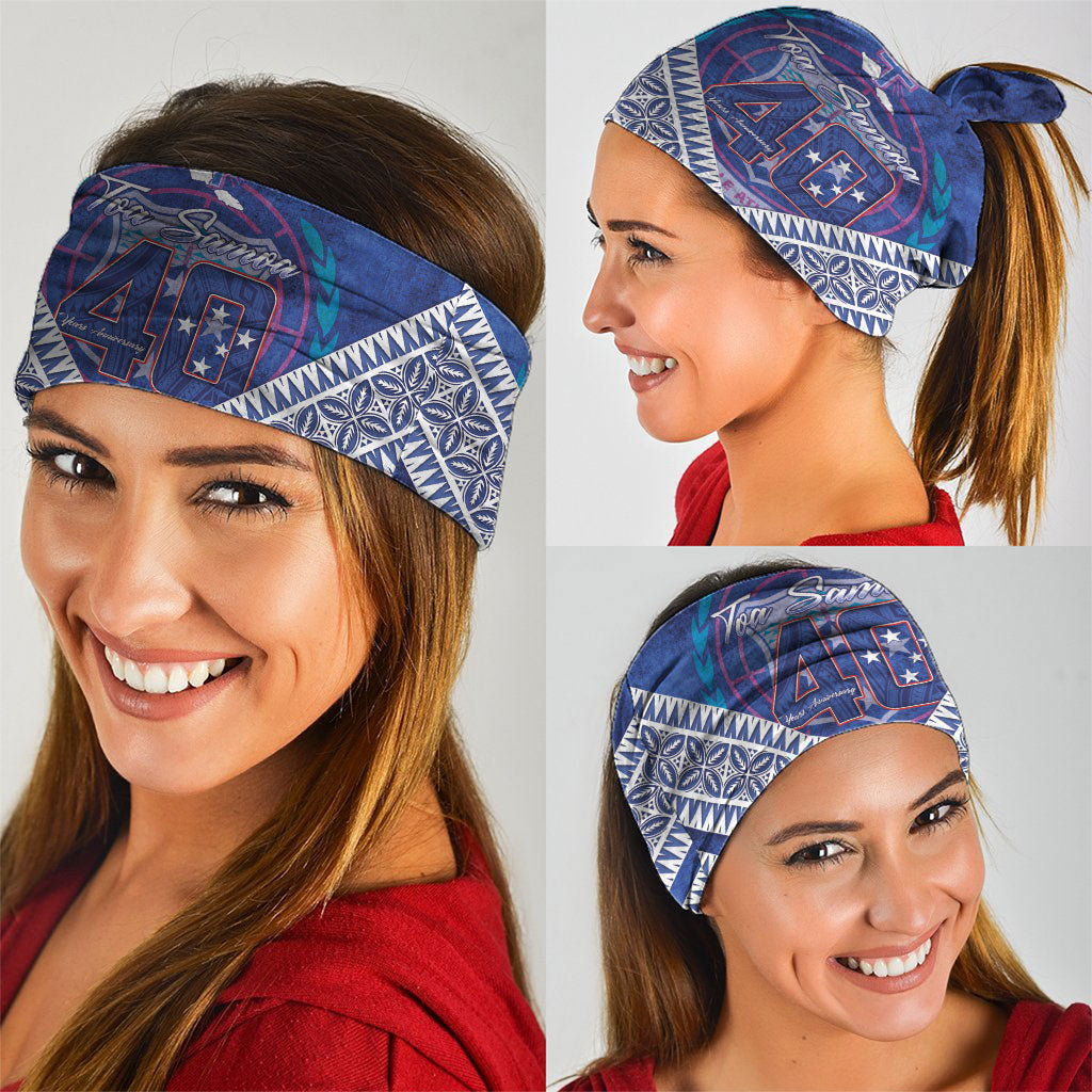 Toa Samoa Rugby Neck Gaiter 40th Anniversary Samoan Siapo Pattern LT14 - Polynesian Pride