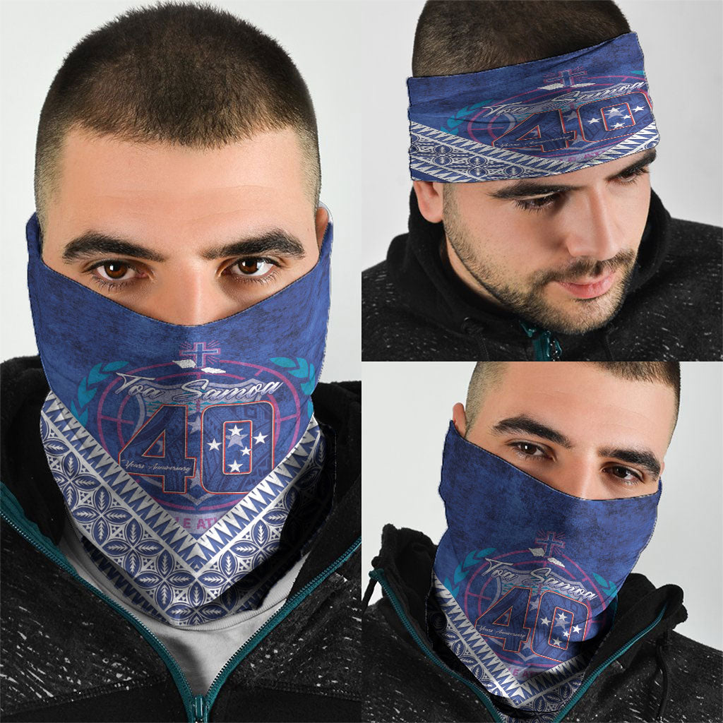 Toa Samoa Rugby Neck Gaiter 40th Anniversary Samoan Siapo Pattern LT14 - Polynesian Pride