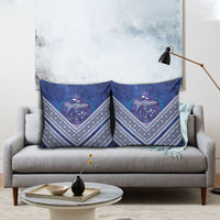 Toa Samoa Rugby Pillow Cover 40th Anniversary Samoan Siapo Pattern LT14 - Polynesian Pride
