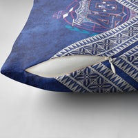 Toa Samoa Rugby Pillow Cover 40th Anniversary Samoan Siapo Pattern LT14 - Polynesian Pride