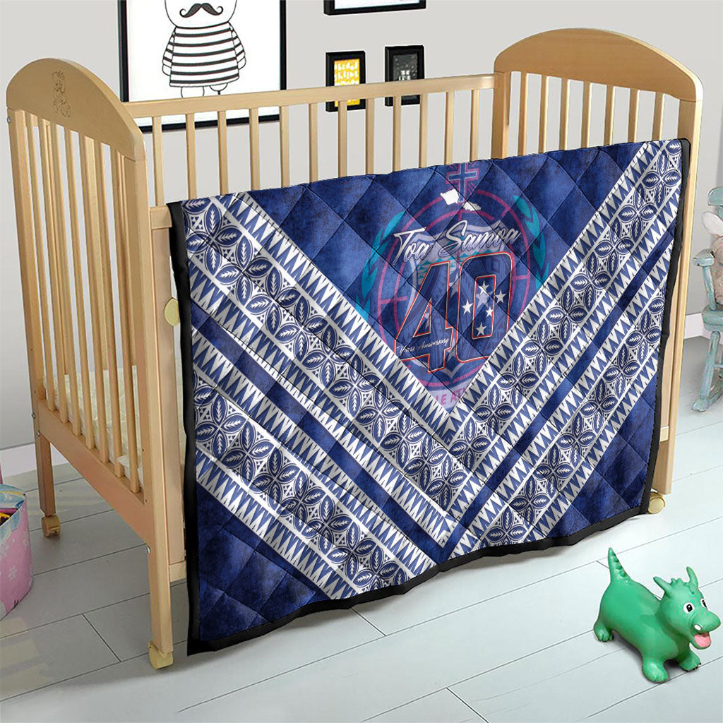 Toa Samoa Rugby Quilt 40th Anniversary Samoan Siapo Pattern LT14 - Polynesian Pride