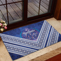 Toa Samoa Rugby Rubber Doormat 40th Anniversary Samoan Siapo Pattern LT14 - Polynesian Pride