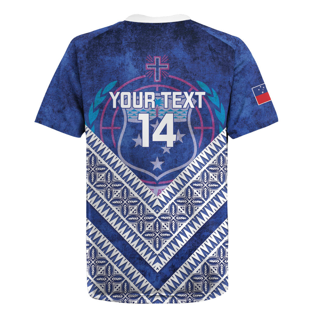 Toa Samoa Rugby Custom Rugby Jersey 40th Anniversary Samoan Siapo Pattern LT14 - Polynesian Pride