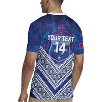 Toa Samoa Rugby Custom Rugby Jersey 40th Anniversary Samoan Siapo Pattern LT14 - Polynesian Pride