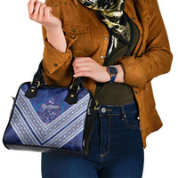 Toa Samoa Rugby Shoulder Handbag 40th Anniversary Samoan Siapo Pattern LT14 - Polynesian Pride
