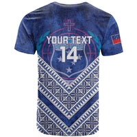 Toa Samoa Rugby Custom T Shirt 40th Anniversary Samoan Siapo Pattern LT14 - Polynesian Pride