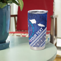 Toa Samoa Rugby Custom Tumbler Cup 40th Anniversary Samoan Siapo Pattern LT14 - Polynesian Pride