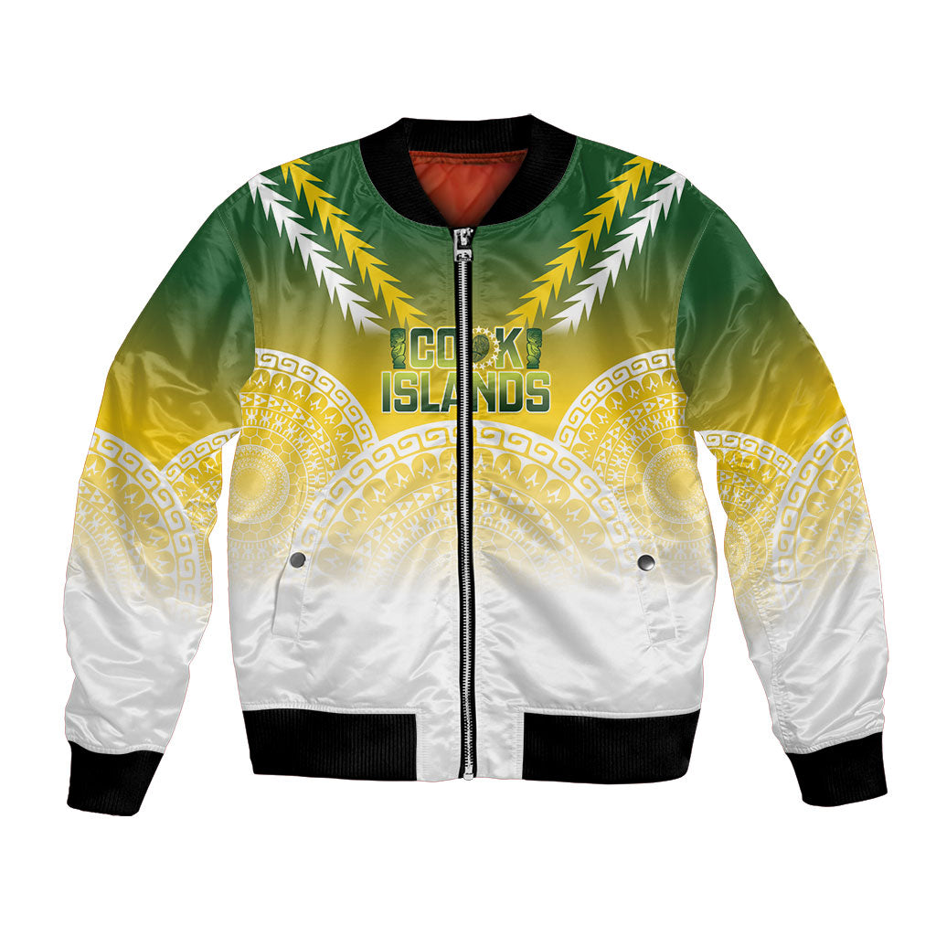 Cook Islands Rugby Custom Bomber Jacket Come On Kukis LT14 Unisex Multicolor - Polynesian Pride