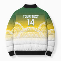 Cook Islands Rugby Custom Bomber Puffer Jacket Come On Kukis LT14 - Polynesian Pride