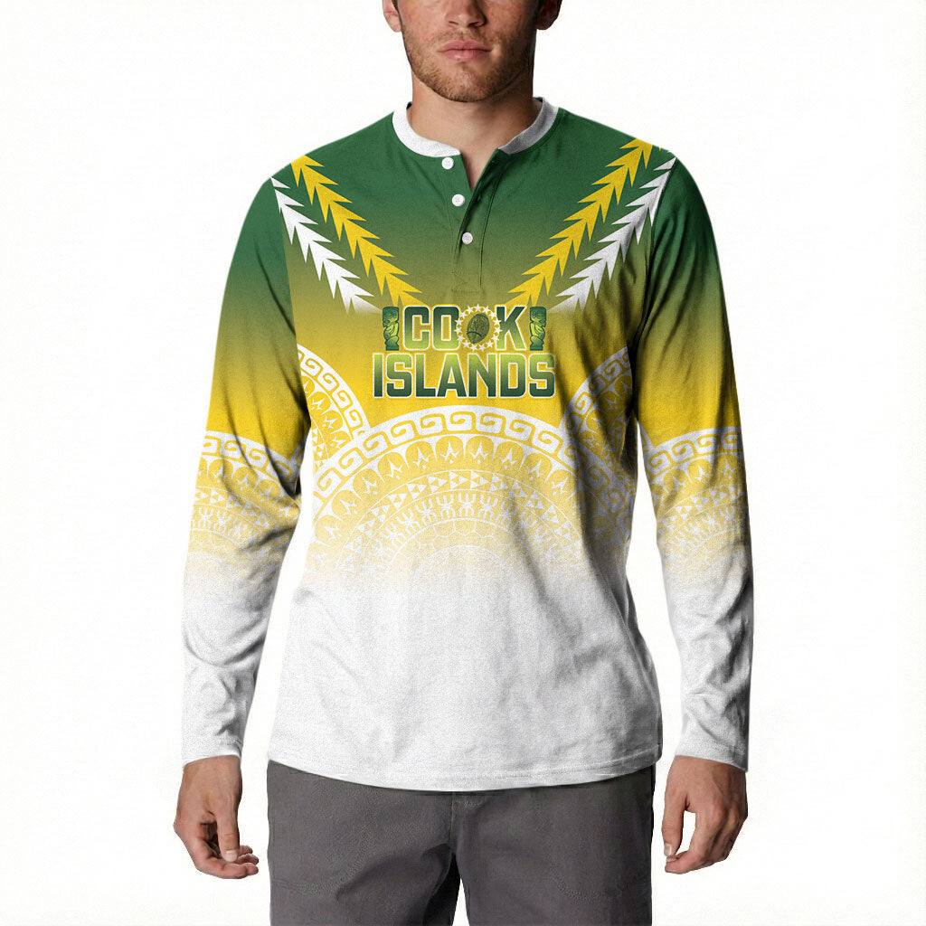 Cook Islands Rugby Custom Button Sweatshirt Come On Kukis LT14 - Polynesian Pride