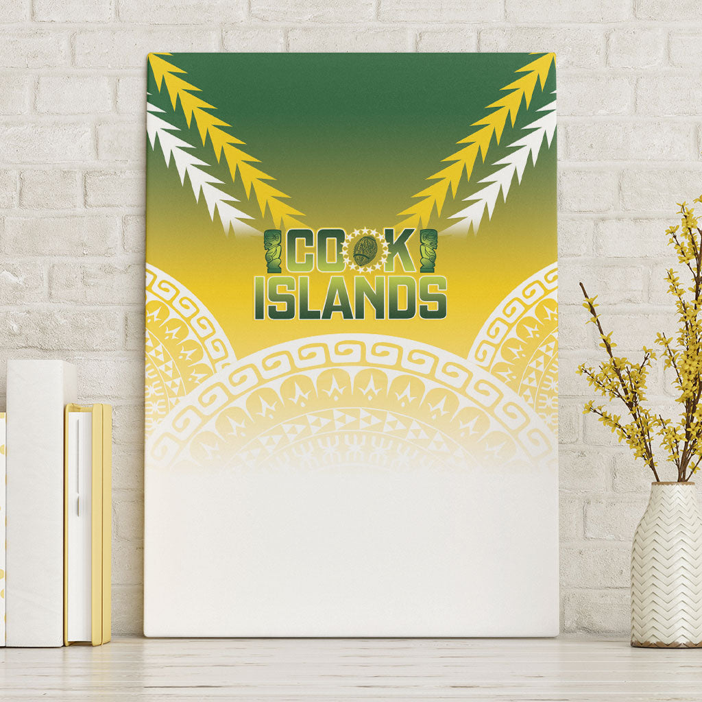 Cook Islands Rugby Canvas Wall Art Come On Kukis LT14 Without Frame Multicolor - Polynesian Pride