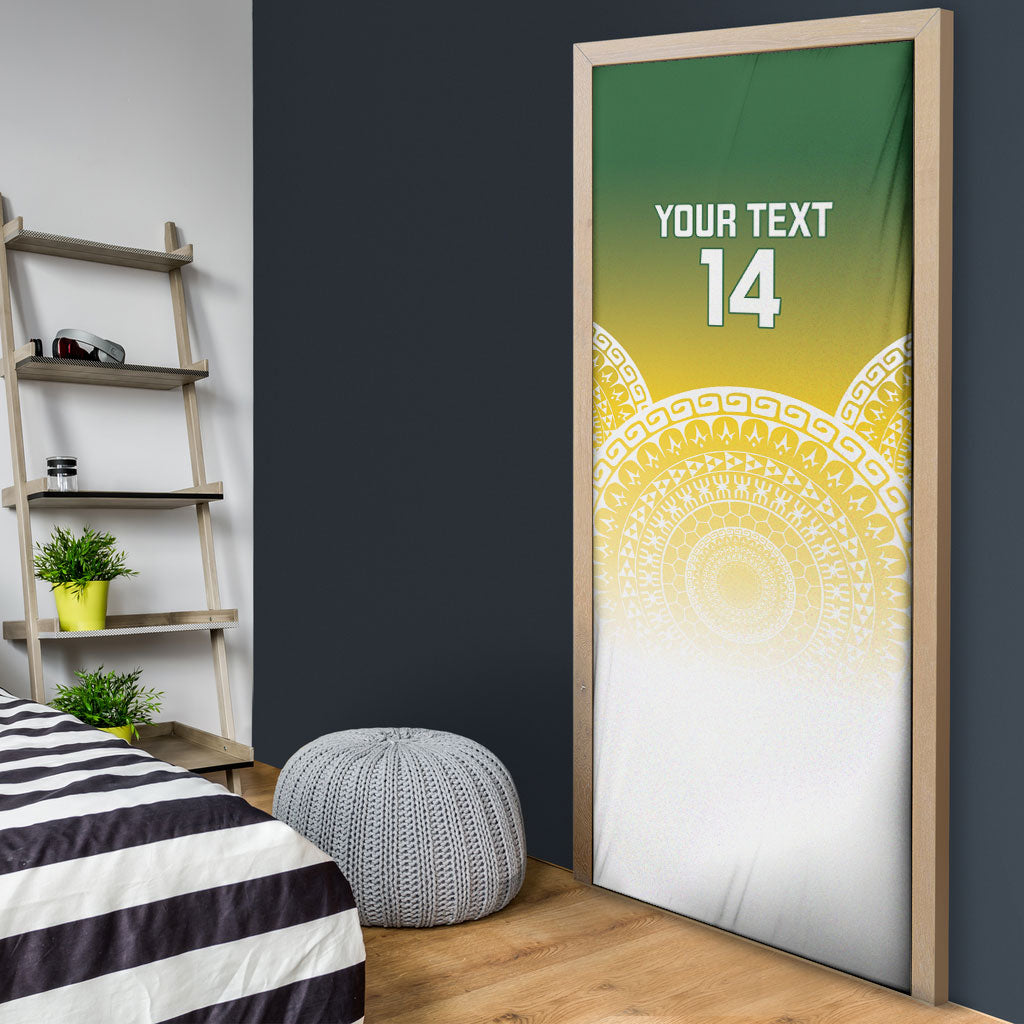 Cook Islands Rugby Custom Door Cover Come On Kukis LT14 - Polynesian Pride