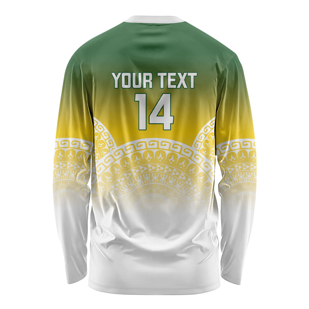 Cook Islands Rugby Custom Long Sleeve Shirt Come On Kukis LT14 - Polynesian Pride