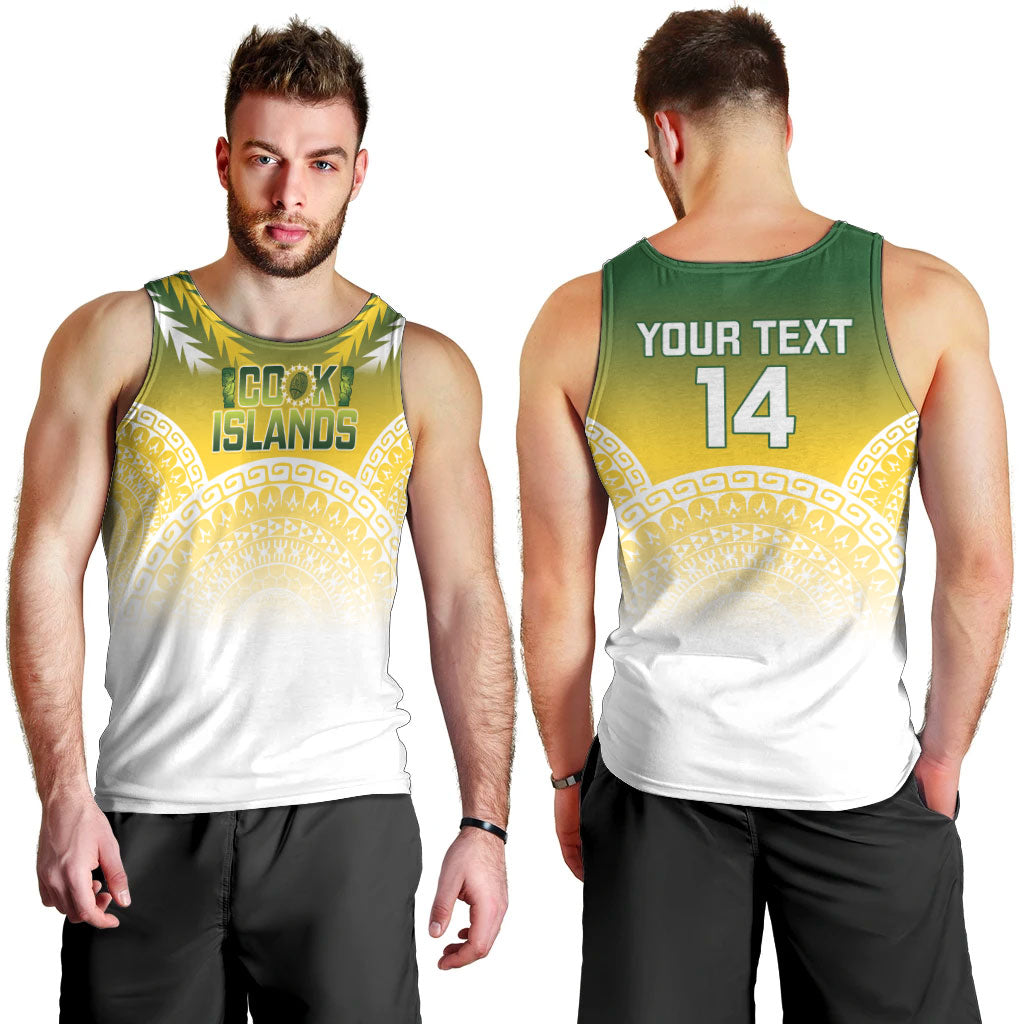Cook Islands Rugby Custom Men Tank Top Come On Kukis LT14 - Polynesian Pride