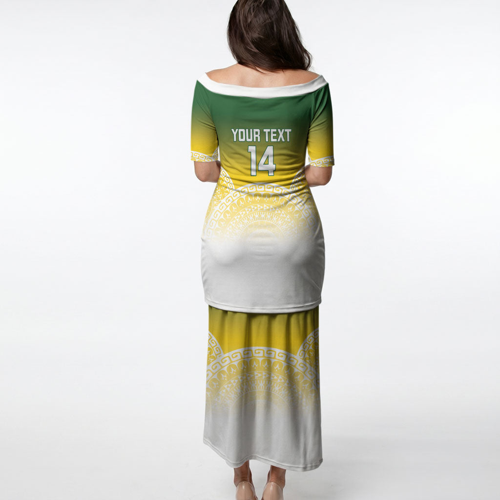 Cook Islands Rugby Custom Puletasi Come On Kukis LT14 - Polynesian Pride