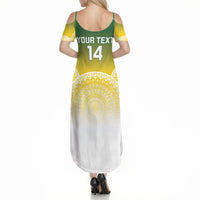 Cook Islands Rugby Custom Summer Maxi Dress Come On Kukis LT14 - Polynesian Pride