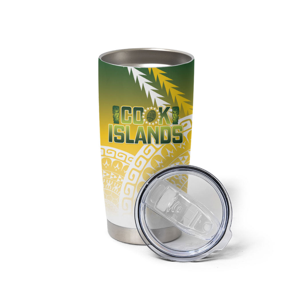 Cook Islands Rugby Custom Tumbler Cup Come On Kukis LT14 - Polynesian Pride