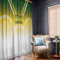 Cook Islands Rugby Window Curtain Come On Kukis LT14 - Polynesian Pride