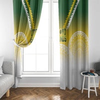 Cook Islands Rugby Window Curtain Come On Kukis LT14 - Polynesian Pride