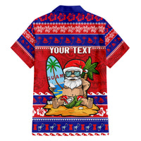 Custom Guam Christmas Family Matching Off Shoulder Long Sleeve Dress and Hawaiian Shirt Guaman Santas Felis Pasgua LT14 - Polynesian Pride